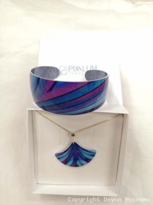 pixalum jewellery Bangle and pendent made in the UK product photo